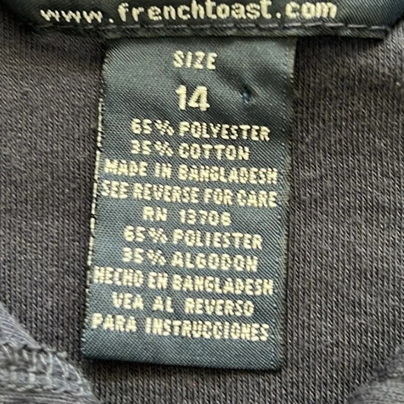 French Toast Girls long sleeve blue shirt - Picture 5 of 5